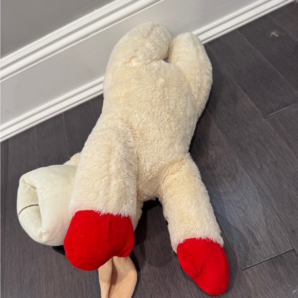 🎊HP🎉 NWOT Dreamworks Lamb Chop Plush with Red and Cream Dog Toy Dog Plush - Picture 6 of 6